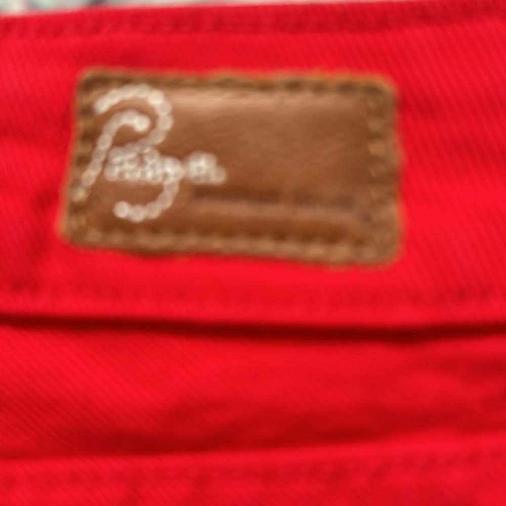 Paige red shorts